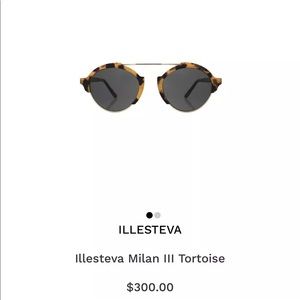 Illesteva Milan III Sunglasses Tortoise Shell